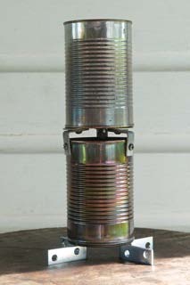 Outer can removed. The secondary air gap is about 1.2 cm
